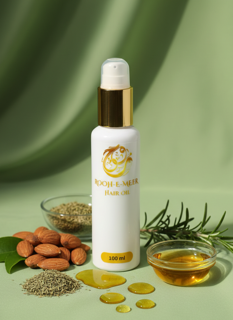 Roohemeer Hair Oil 100ml - Best Hair Growth Oil in Pakistan