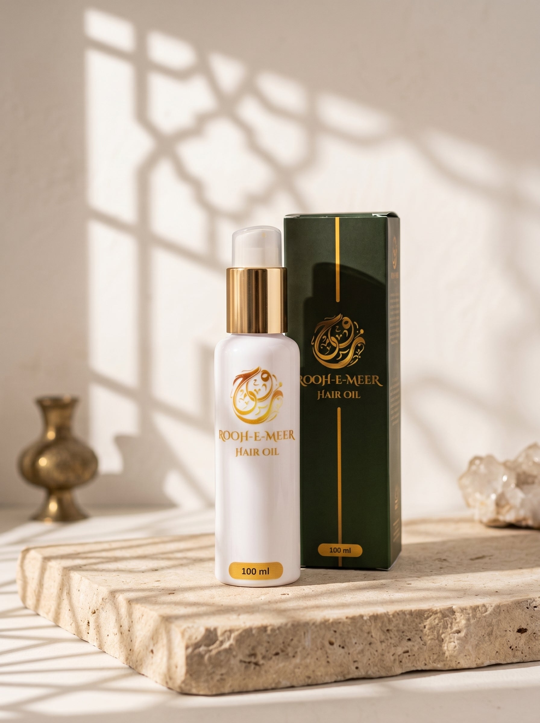 Rooh-e-Meer Herbal Hair Oil 100ML – Premium Organic Hair Growth Oil Pakistan